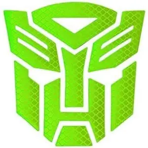 Reflective Light Transformers Autobot - Car  Window Truck Notebook Vinyl Decal Sticker Accessories Vehicle Decorative Stickers (green)