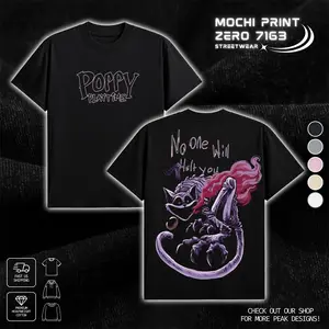 CatNap Poppy Playtime Graphic T-shirt Hoodie Crewneck Sweatshirt Streetwear 100% Premium Cotton Fabric Apparel Horror Game Fan Gift Aesthetic Print Unisex Top