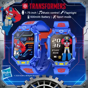 Transformers, Optimus Prime Kids Educational Game Watch, equipped with various fun games, 500mAh large battery, supports multiple exercise modes, flashlight, alarm clock, calculator, remote control photography, suitable for children over 3 years old. tikt