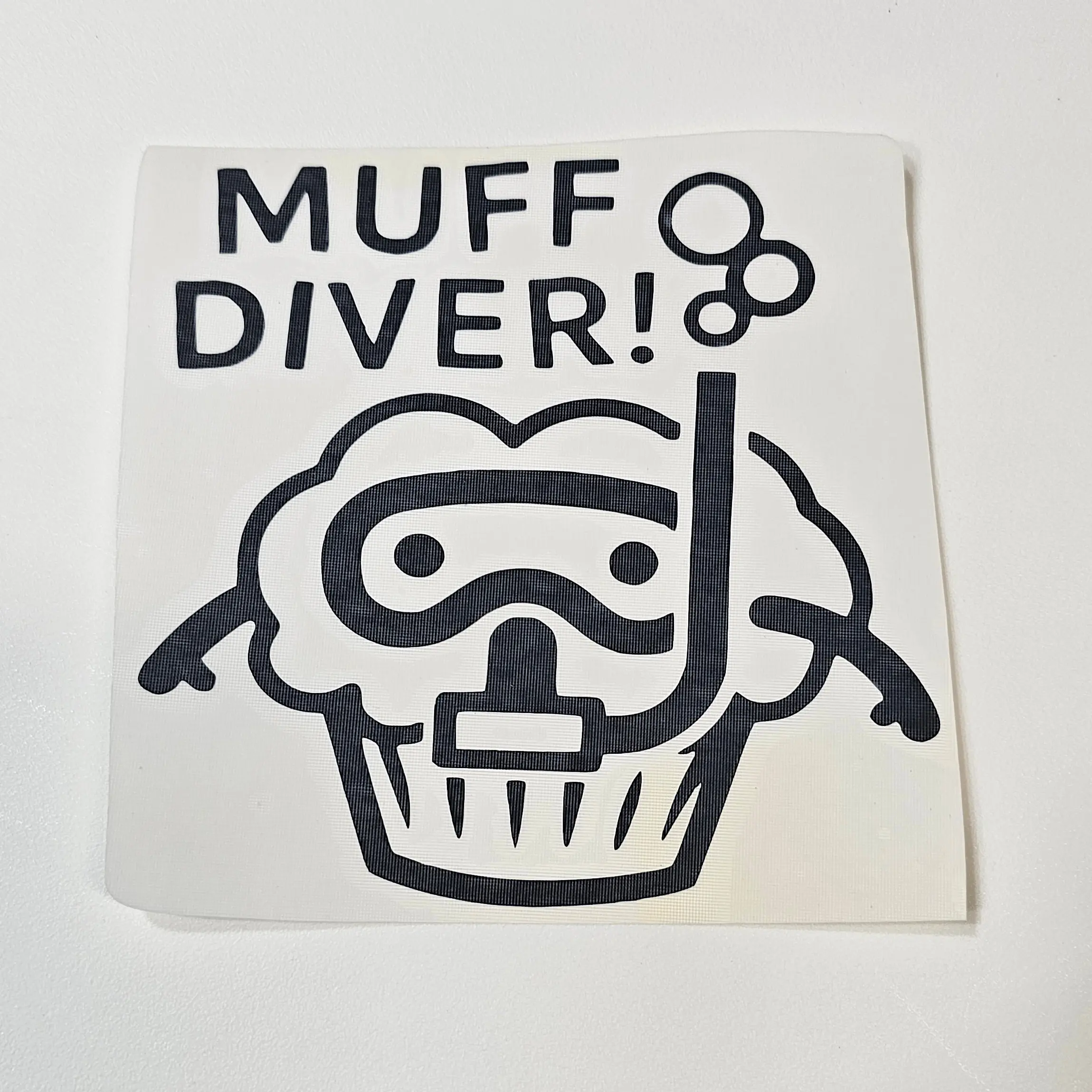 muff diver vinyl decal 5 x 5 inches black - TikTok Shop