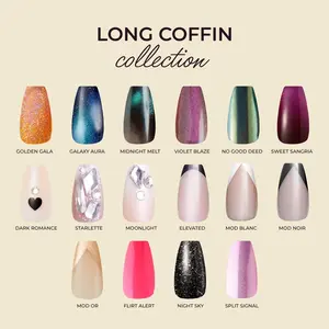 Kleo Kolor Long Coffin Collection Press-On Gel Nails