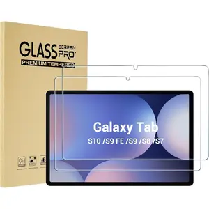 2 Pack Screen Protector for Galaxy Tab S9 2023/ Tab S8 2022/ Tab S7 2020 11", 9H Hardness Tempered Glass Screen Film Guard for Galaxy Tablet SM-X710/SM-X700/SM-T870