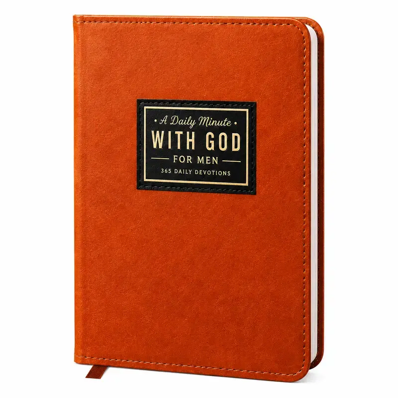 A Daily Devotional with God for Men, 365 Days Devotional Journal, Portable Daily Reflections Book, Perfect Gift for Holidays Birthdays Christmas New Year, Self Improvement Journal
