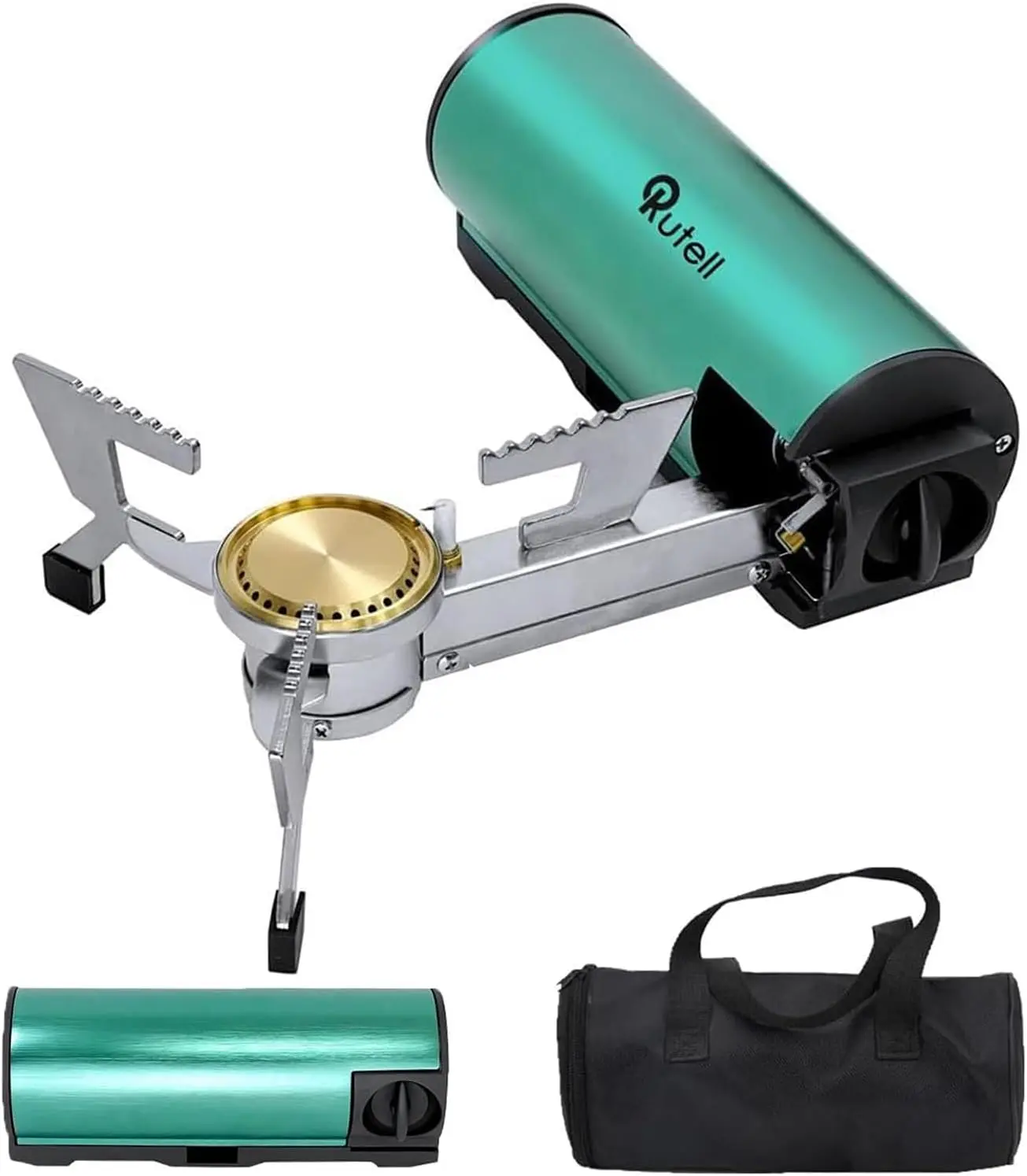 Camping Stoves, Backpacking Stove, Portable Butane Stove with Case, Foldable 1 Burner Camping Stove: Automatic Ignition, Precise Heat Control - Camping & Tailgating and Outdoor Cooking