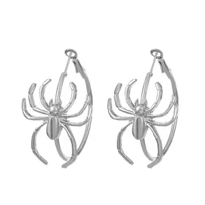 Retro punk dark exaggerated big spider earrings personality fashion niche gothic accessories