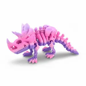 Triceratops Skeleton- 3D Printed- Fidget Toy & Display