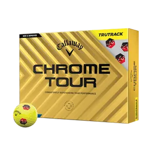 Callaway Golf Chrome Tour TruTrack Yellow '24 Golf Balls