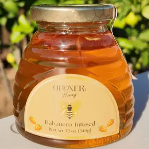 OROXER Honey Habanero Infused 12oz Hot Honey with Habanero