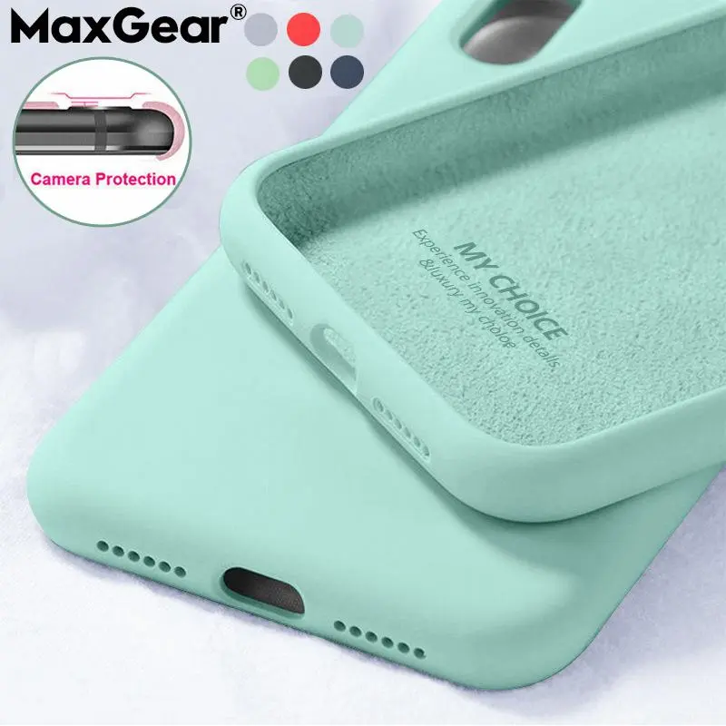 Candy Color Original Liquid Silicone Case For iPhone 14 13 12 11 Pro Max XS X XR 7 8 Plus 6S 6 5 S SE 2020 Soft Protection Cover
