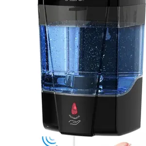 SVAVO Automatic Soap Dispenser Hand Sanitizer Dispenser Wall Mount 600ml/21fl.oz, Touchless Electric Sensor Pump Battery Operated for Offices Home Kitchen Bathroom Hotel Restaurant Commercial