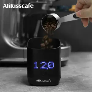 AliKisscafe Digital Dosing Cup Coffee Scale Display Tray Precise Scale Measuring Cup Kitchen Barista Tools Espresso Accessories