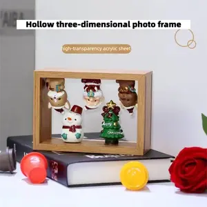 5cm Hollow 3D Transparent Photo Frame Bubble Mart Frame DIY Ornament Dried Flower Specimen Display Wholesale