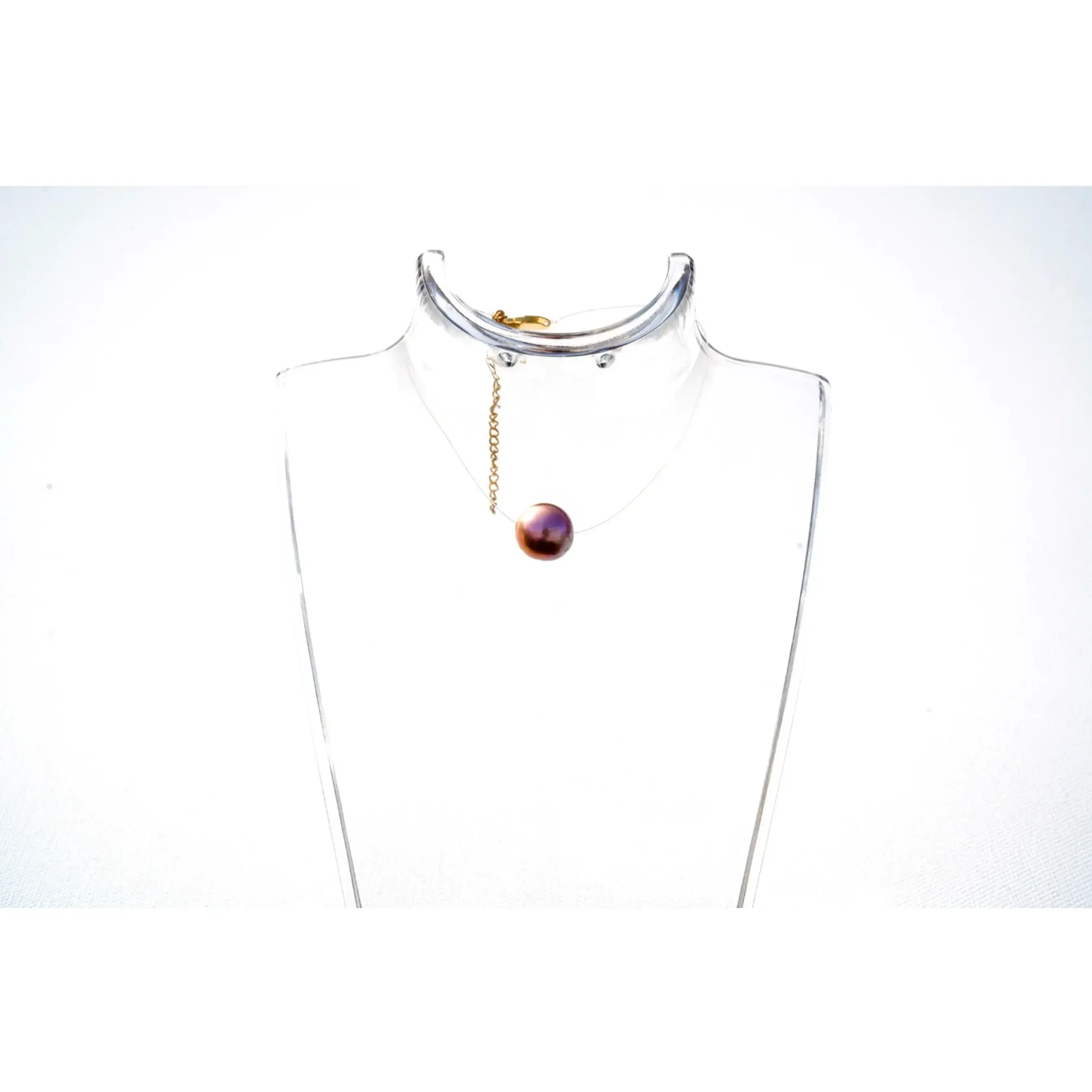 Lavender Ladyfish Floating Pearl Necklace