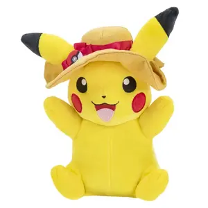 Pokemon Pikachu with Sun Hat 8-Inch Plush