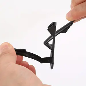 2pcs Practical Plastic Garbage Bag Clip Fixed Waste Bin Bag Holder Rubbish Clip Trash Can Clamp Kitchen Gadgets