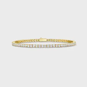 Tennis Bracelet 14K Gold Plated - 3mm