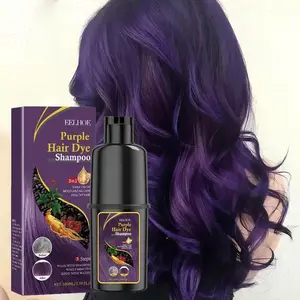 Hair Darkening & Color Shampoo (Purple), Mild & Non-Irritating, Moisturizes Scalp, Easy Hair Coloring Shampoo