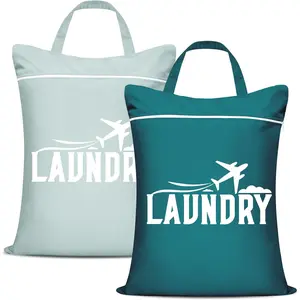 PrimPick 2 Pcs Large Travel Laundry Bag Washable Waterproof Wet Bag Dirty Clothes Bag Swimsuit Workout Bag for Gym Clothes Laundry Wet Clothes Swimming Pool Yoga College Dorm