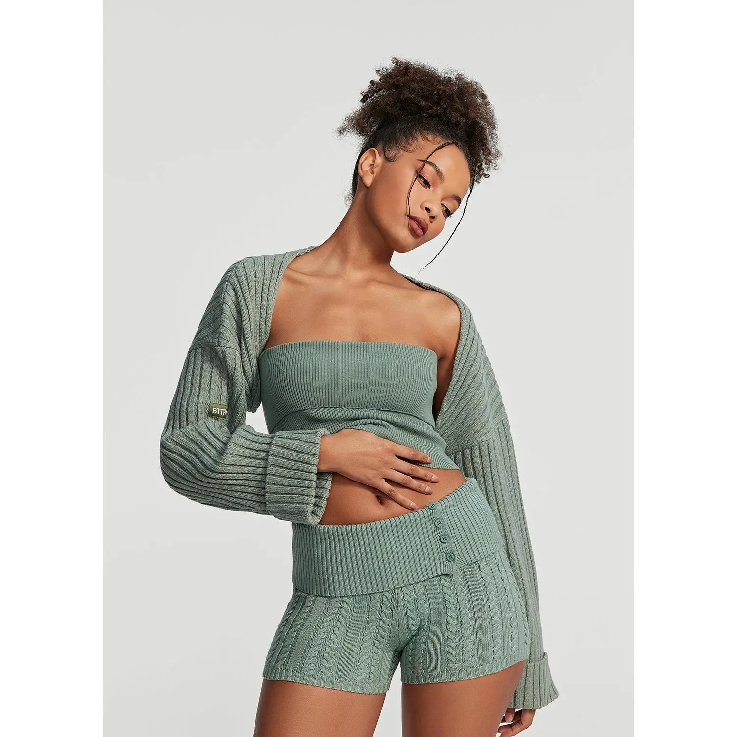 Ribbed Knit Shrug