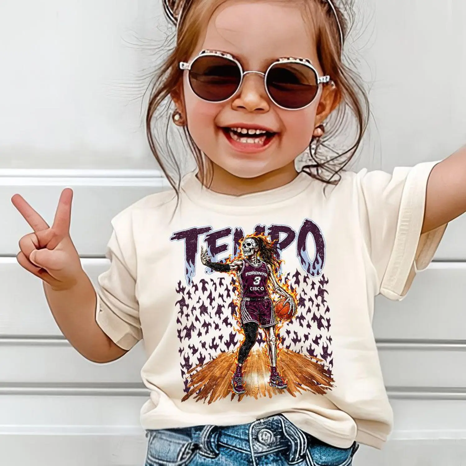 Youth & Adult Vintage 90s Toronto Basketball Women Skull Shirt, Marina Mabrey Game Day Outfit Shirt, Game Day T-Shirt, Gift for Fans Tee