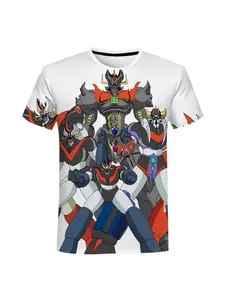 Mazinger Z 3D printed T-shirt anime robot street wear men's and women's fashion oversized short sleeved T-shirt children to adults T-shirt top men's clothing