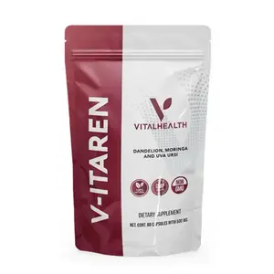 Vitalhealth V-itaren Limpieza del Riñón - Herbal Kidney Revitalizer with Uva Ursi Horsetail & Moringa for Urinary Health & Detoxification