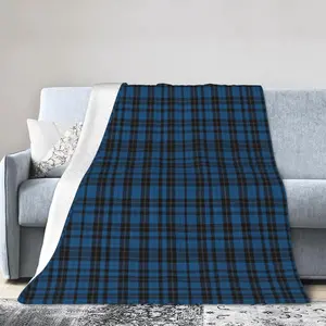 Clan Dunlop Tartan Ultra-Soft Micro Fleece Blanket 50""X40"" Lightweight Blanket for Camping and Travel