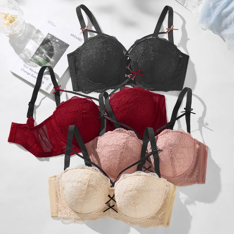 Pinstall Lace Minimizer Bra Underwire Unlined Unpadded Full Coverage Breathable Mesh Support Comfort Plus Size for Women