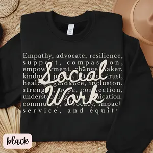 Social Worker Words Short Sleeve T-SHIRT / Sweatshirt,Social Work Is My Jam, School Counselor Shirt,Therapist Shirt, Social Worker Sweatshirt