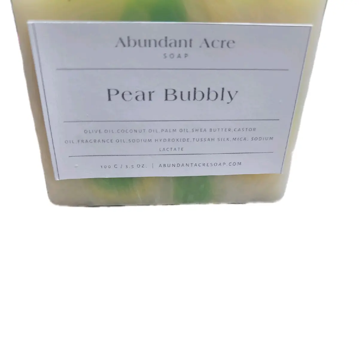 Abundant Acre Pear Bubbly Soap for Luxurious Body Care - Comfort