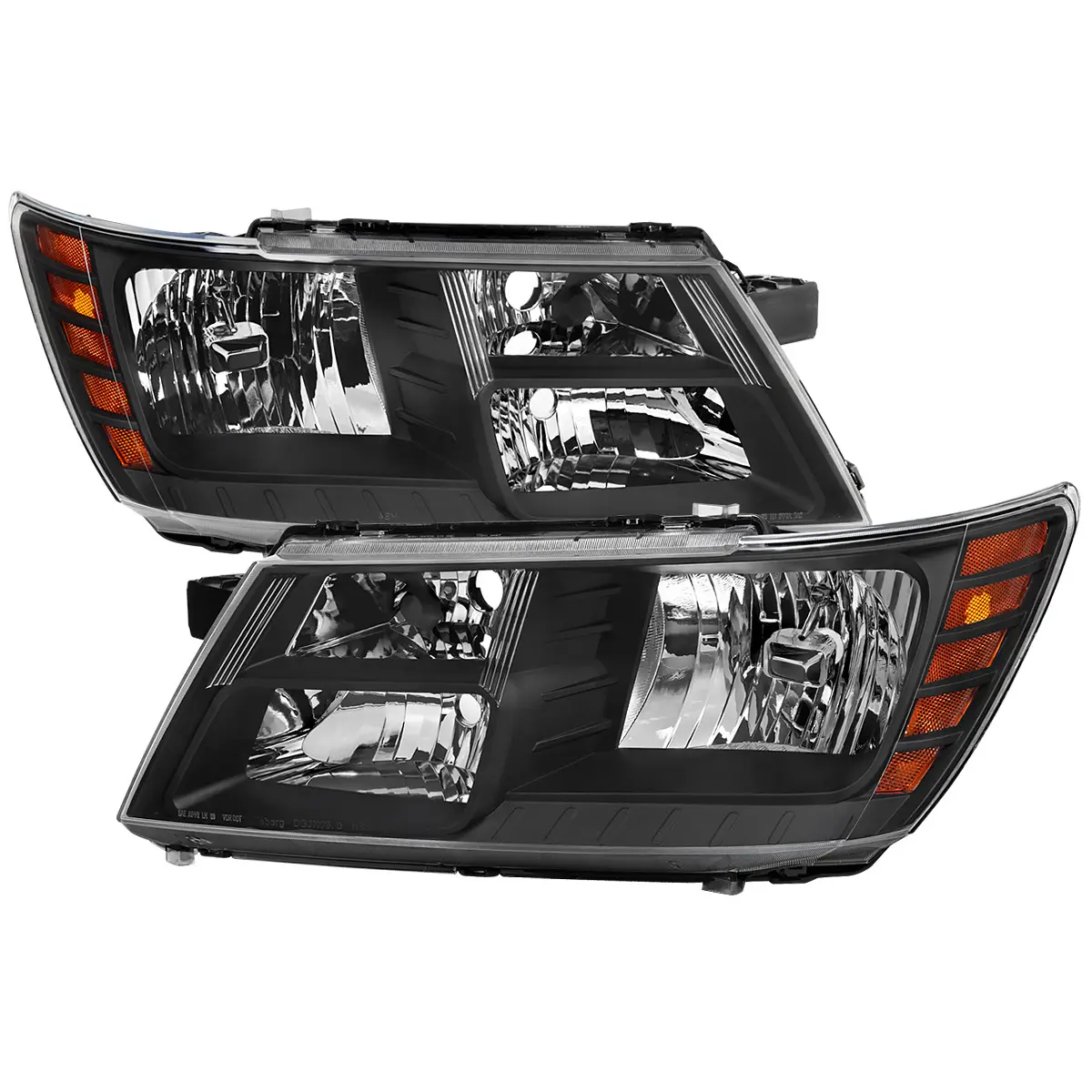 2009-2020 Dodge Journey Factory Style Headlights (Matte Black Housing/Clear Lens) 2009-2020 Dodge Journey Factory Style Headlights (Matte Black Housing/Clear Lens)
