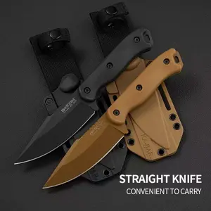 BK18 High Hardness Fixed Blade Knife with Sheath - Portable EDC Tool for Outdoor Camping, Jungle Exploration and Fishing