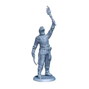 Resin Quest Siege of Ravenhold Ravenhold Guard 03 3D Resin Print Fantasy Tabletop Game Figures, Handcrafted Paintable Collectibles for DnD RPG Dungeons, Home Decor Statues