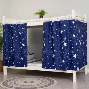 2 Panels, Stars Galaxy Kids Bunk Bed Room Blackout Decorative Dorm Room Privacy Protection