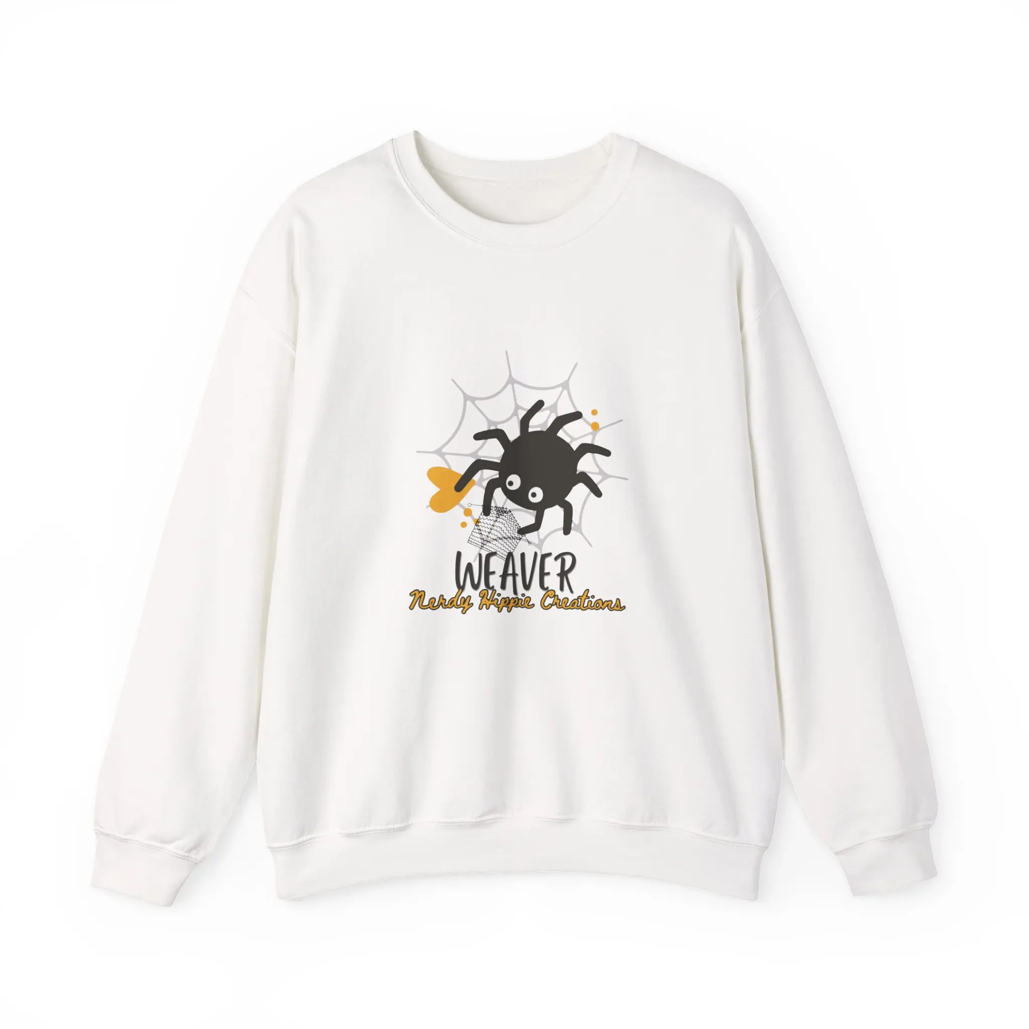 Crafty NHC Weaver Cozy Crewneck Sweatshirt, Unisex Crewneck for Crafters, Gift for Knitters, Handmade Chic, Ideal for Fall Gatherings
