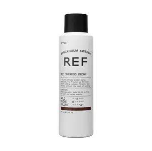 REF Dry Shampoo 204 Brown 200ml - Refreshes Hair Between Washes with Matte Finish & Extra Volume - Stockholm Sweden Formula
