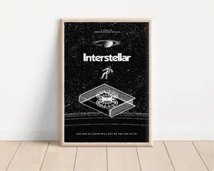 Interstellar Movie Poster - Poster Gifts - Movie Poster - Interstellar Art - Wall Art - Christopher Nolan - Home Decor