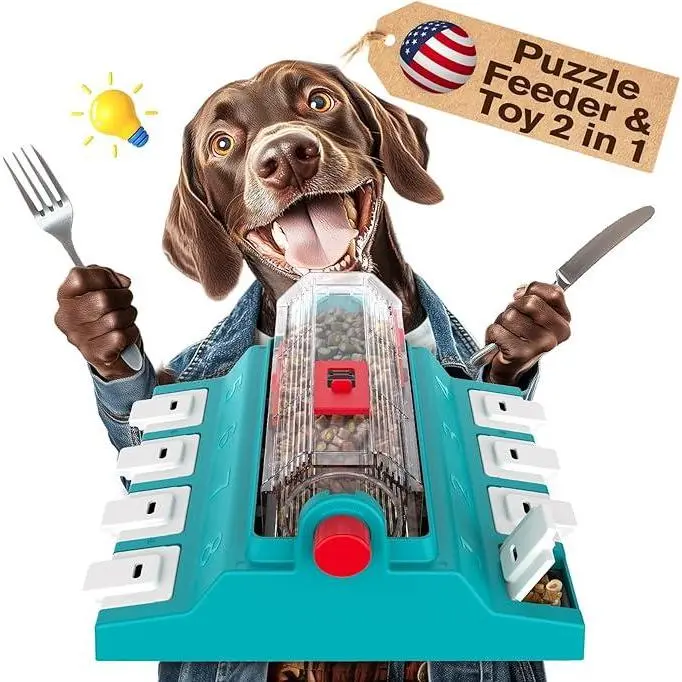 Challenge Brand Extra-Large Paw-Activated Rolling Dog Treat Puzzle Feeder - Copper Non-Woven Interactive Chewable Food Dispensing Toy, Universal Fit for Aggressive Chewers, Mental Stimulation Holiday Gift