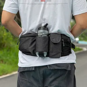 Running Waist Pack with Water Bottle Holder Marathon Sports Hydration Belt for Men Women Outdoor Cycling Hiking Phone Pouch
