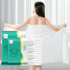 3pcs Pack of Portable Disposable Bath Towels - Individually Wrapped Thickened Suitable for Travel, Gym, Camping | Soft Skin-Friendly Towels with Strong Absorbent Sheets for &, Hygienic for Home, Office, Vacation Use