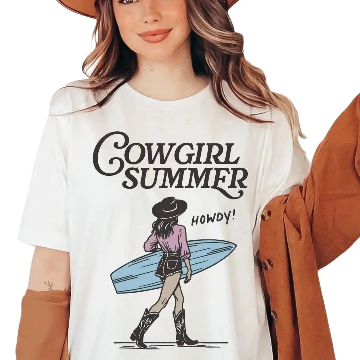Vintage Cowgirl Summer 2026 Shirt, Howdy Shirt, Cowgirl Shirt, Summer 2026 T-shirt, Beach Tee, Surfing T-Shirt