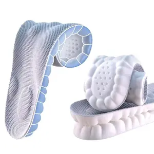 Insoles for Women man,Cloud Soles for Men Women,4D Cloud Soles for Men,Anti Fatigue, Shock Absorption, Foot Pain Relief (Gray, M)