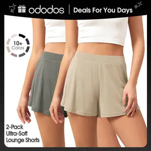 ODODOS 2-Pack Ultra-Soft Modal Lounge Shorts for Women – Lightweight & Breathable Sleepwear, 3" Inseam summerwins