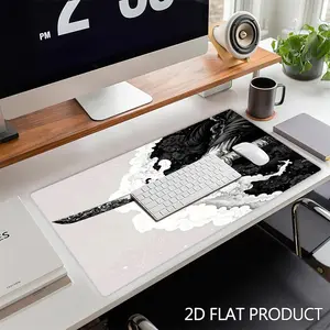 Gaming Mouse Pad, Multiple Specifications Available, Digital Printing, Stylized Sword Illustration Design, Suitable for Home & Office Use, Non - Custom, High - Quality Fabric for Smooth Mouse Movement