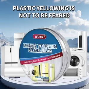 Jstree Plastic Removal Paste, Specifically Designed for Yellowing, Aging, and Discolored Plastics, 100g, Effective Cleaning Solution