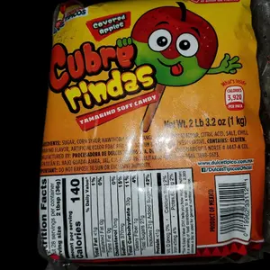 apple covering tamarind flavor soft candy