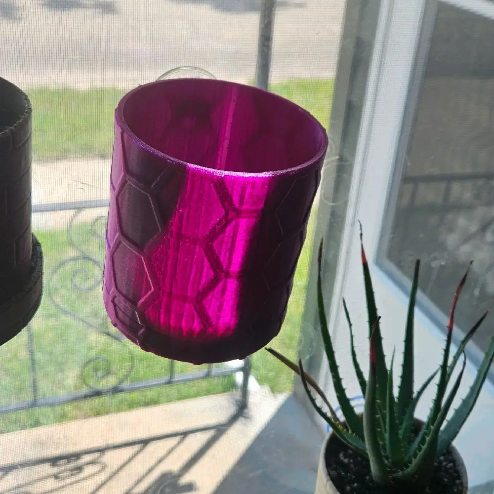 4-Inch PETG Window Suction Planter with Magnetic Drip Tray