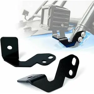 UTV Pod Light Brackets LED A-Pillar Light Mount for Polaris RZR XP 1000/RZR 900/800 Rust-Proof Cube Metal Side Mounting Bracket (2 Pack)