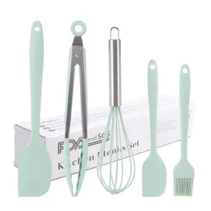 5 PC Kitchen Utensil Set Silicone Baking & Pastry Tools Set