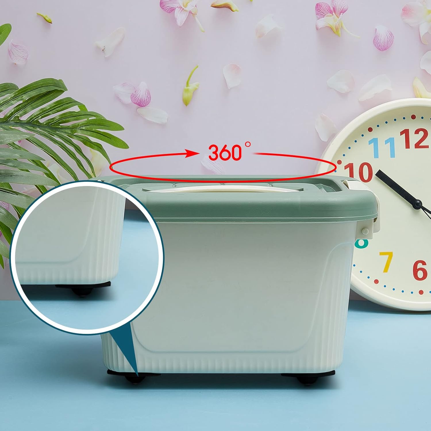 8 Pcs Self Adhesive Caster Wheels Mini Swivel 360 Degree Rotation Sticky Pulley Wheels with Ball Bearings Roller Casters for Furniture Storage Box